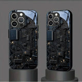 Black Cool Circuit Board Pattern Case For iPhone