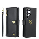 Zipper Cards Solt Wallet Leather Case For Samsung Galaxy
