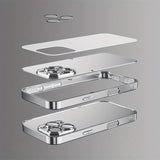 Creative Black Red For Apple Pattern Glass Electroplated Case For iPhone