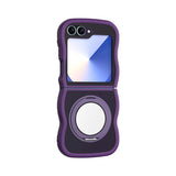 360 ° Rotating Bracket Protective Magnetic Wave Case for Samsung Galaxy Z Flip