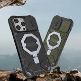 Shockproof Silicone Magnet Ring Stand Case for iPhone