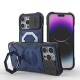 Shockproof Silicone Magnet Ring Stand Case for iPhone