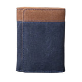 Simple Canvas Triple Fold Wallet