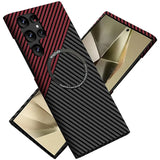 Ultra Slim Carbon Fiber Magnetic Matte Case for Samsung Galaxy