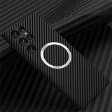 Ultra Slim Carbon Fiber Magnetic Matte Case for Samsung Galaxy