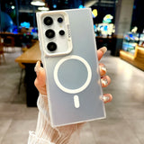 Ultra Thin Laser Colorful Magnetic Frosted Case For Samsung Galaxy