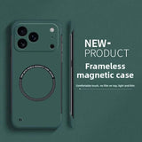 Ultra Thin Hard PC Magnetic Frameless Case For iPhone