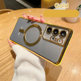 Ultra Glas Full Camera Protect Wireless Magnet Plating Case for Samsung Galaxy