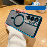 Ultra Glas Full Camera Protect Wireless Magnet Plating Case for Samsung Galaxy
