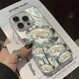 Five Golden Lotus Pattern Phone Case for IPhone