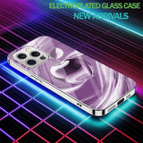 Creative Electroplated Apple Pattern Phone Case For iPhone
