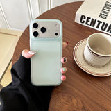 Shockproof Matte Transparent Solid Color TPU Case For iPhone