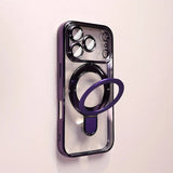 Luxury Plating Magnetic Bracket Phone Case For iPhone