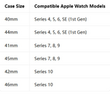 Stainless Steel Band + Protective Case For Apple Watch
