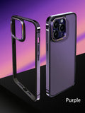 Ultra-thin metal frame stainless steel protective case for iPhone