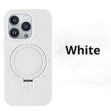 Liquid Silicone Magnetic Holder Phone Case for IPhone
