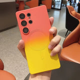 Gradient Color Soft Silicone Case For Samsung