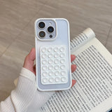 3D Suction Cup Airbag Clear Candy Shockproof Bumper Phone Case for iPhone