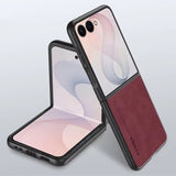 Suede Leather Shockproof Cover For Samsung Z Flip