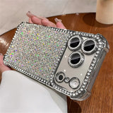 Colorful sequin full-screen diamond phone case For iPhone