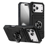 Mecha Windmill Magnetic Ring Holder Card Holder Anti-drop Phone Case for iPhone