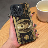 Black Dollars Banknote Design Silicone Case  for IPhone