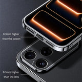 Luxury Leather Full Lens Protection Case for iPhone