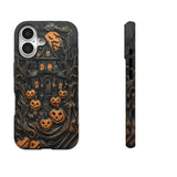 Halloween-themed magnetic protective case with pumpkin head design For iPhone