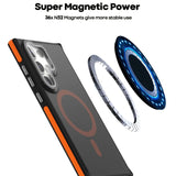 Luxury Lens Stand Magnetic Armor For Magsafe Phone Case for Samsung