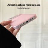 Shockproof Matte Transparent Solid Color TPU Case For iPhone