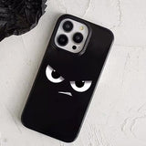 Grumpy Face Jelly Phone Case For iPhone