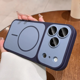 Color-blocking matte magnetic case For iPhone