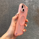 Magnetic Translucent Shockproof Wireless Charging Case for iPhone