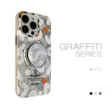 Trendy Graffiti Pattern for Magnetic Case For iPhone