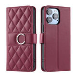 Luxury Leather Flip Wallet Bracket Protect  Case For iPhone