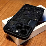 Ins Patterned Lens-Protecting Shock-Resistant Phone Case For iPhone