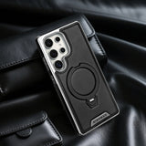 360° Rotating Bracket Leather Phone Case for Samsung Galaxy