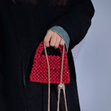 Mini Handmade Beaded Square Bag