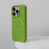 Advanced Simple Magnetic Liquid Silicone Case for iPhone