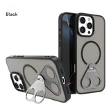360°stand Matte Surface Bracket Shell magnetic Case For iphone
