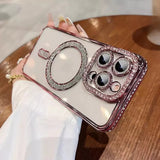 Magnetic Diamond Electroplating Soft Case for iphone