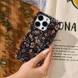 Retro Floral Double-Layer Shock-Resistant Phone Case For iPhone