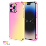 Gradient Airbag TPU Shockproof Case For iPhone