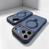 New Matte Anti-Drop MagSafe Case with Magnetic Ring Stand For iPhone