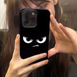 Grumpy Face Jelly Phone Case For iPhone