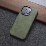 Retro Crazy Horse Leather Magnetic Case For iPhone
