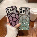 3D diamond pattern glitter case for iPhone
