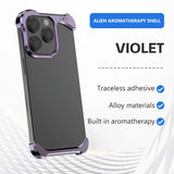 Luxury Aluminum Irregular Aromatherapy Bare Metal Feel Resistant to Falling Case For Iphone