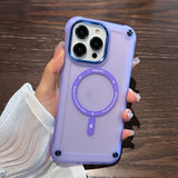 Magnetic Translucent Shockproof Wireless Charging Case for iPhone