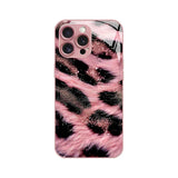 Pink Black Leopard-Print Hard Case for iPhone